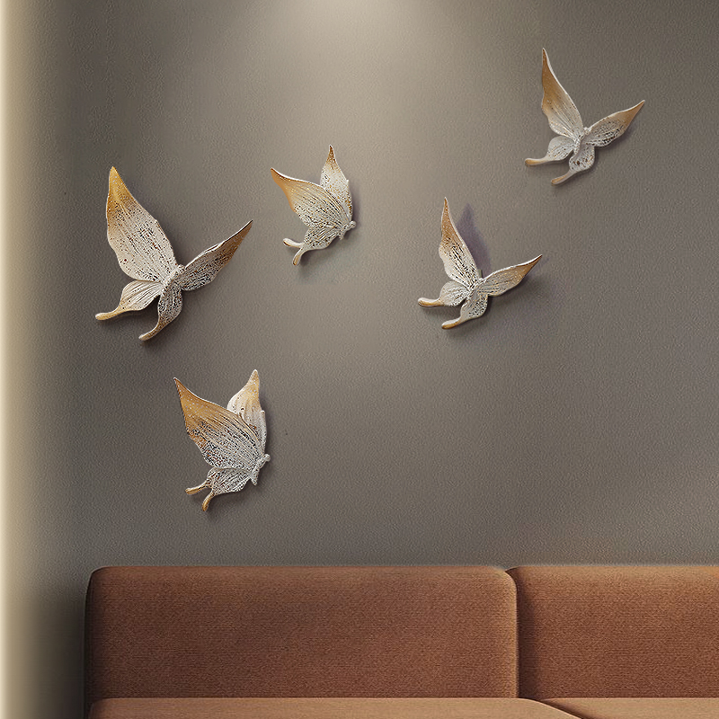 Art And Craft For Nursery - 5 stks 3D Kleurrijke Vlinder Muurstickers