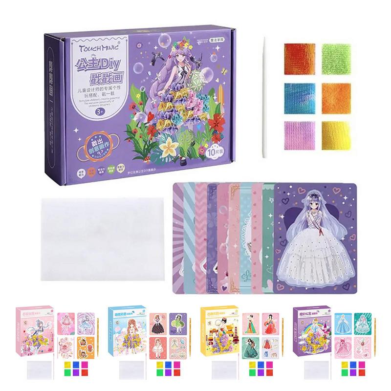 Art Craft For Preschoolers - Tafelspel voor kinderen Pokes Tekening Kunstspel