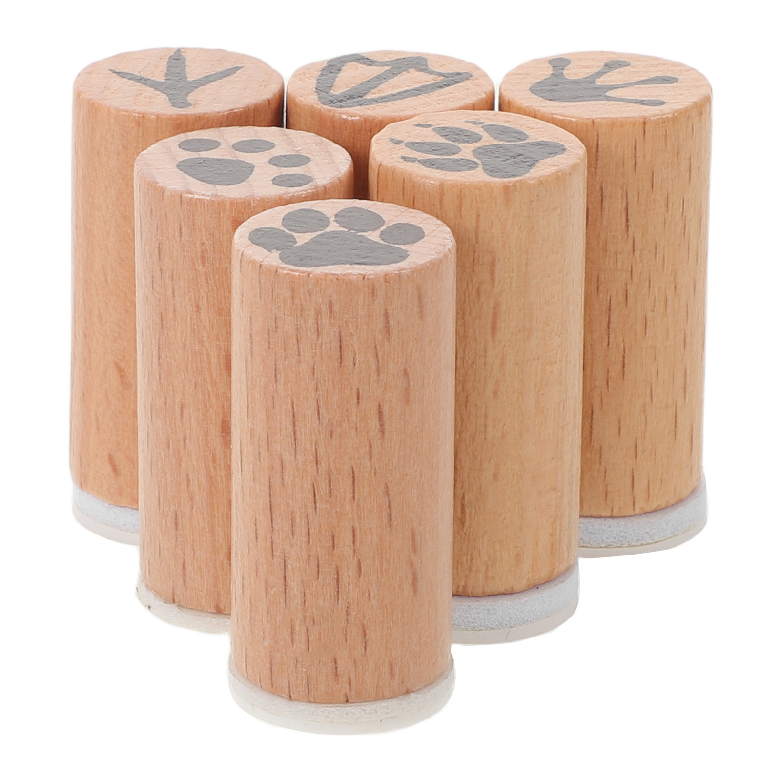 6-delige houten dierenpootafdr - Art Craft Journals recensie en prijs