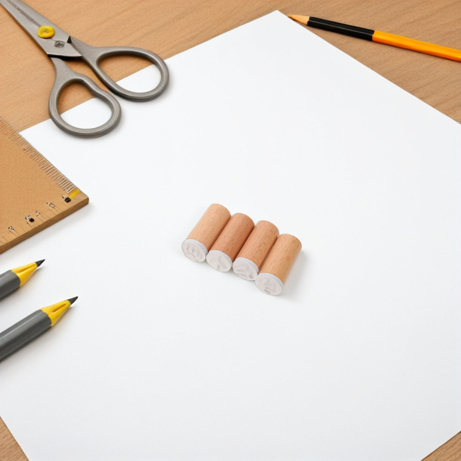 6-delige houten dierenpootafdr - Art Craft Journals recensie en prijs