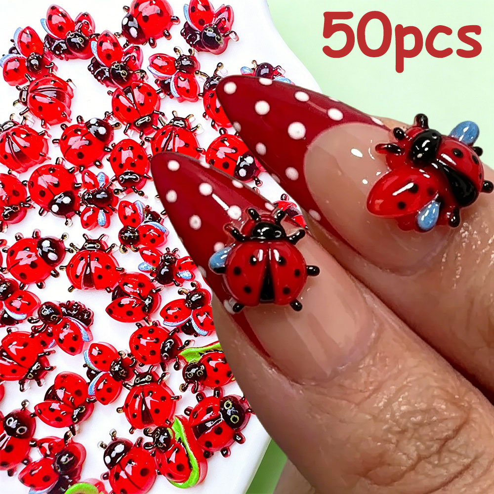 50 stuks 3D mini lieveheersbee - Art Craft Ladybug recensie en prijs