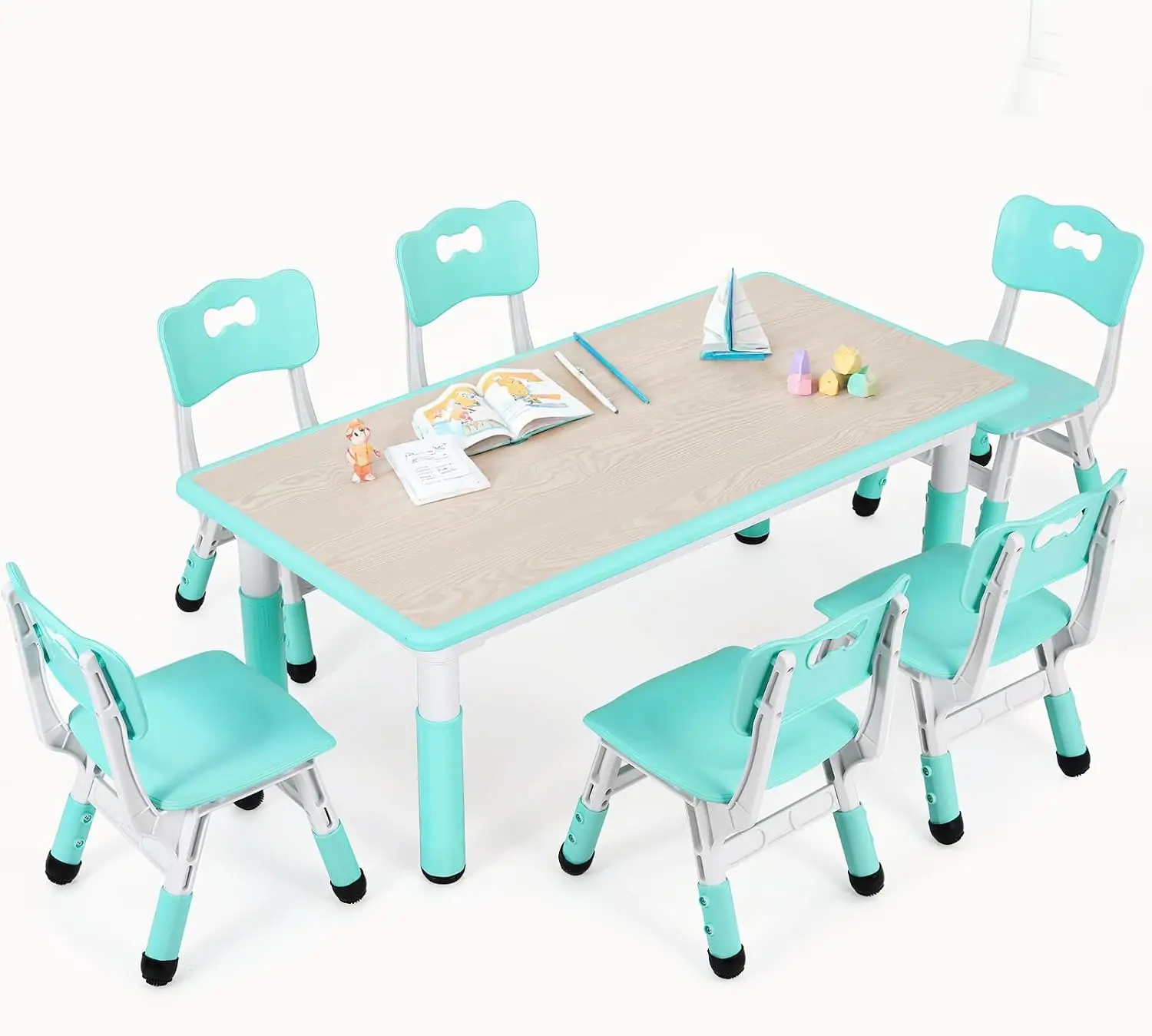 Kindertafel en 6 stoelen set,  - Art Craft For Preschoolers recensie en prijs
