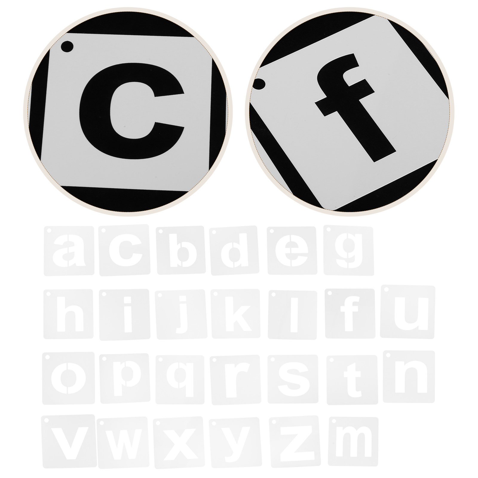 1 set herbruikbare A-Z alfabet - Art Craft Journals recensie en prijs
