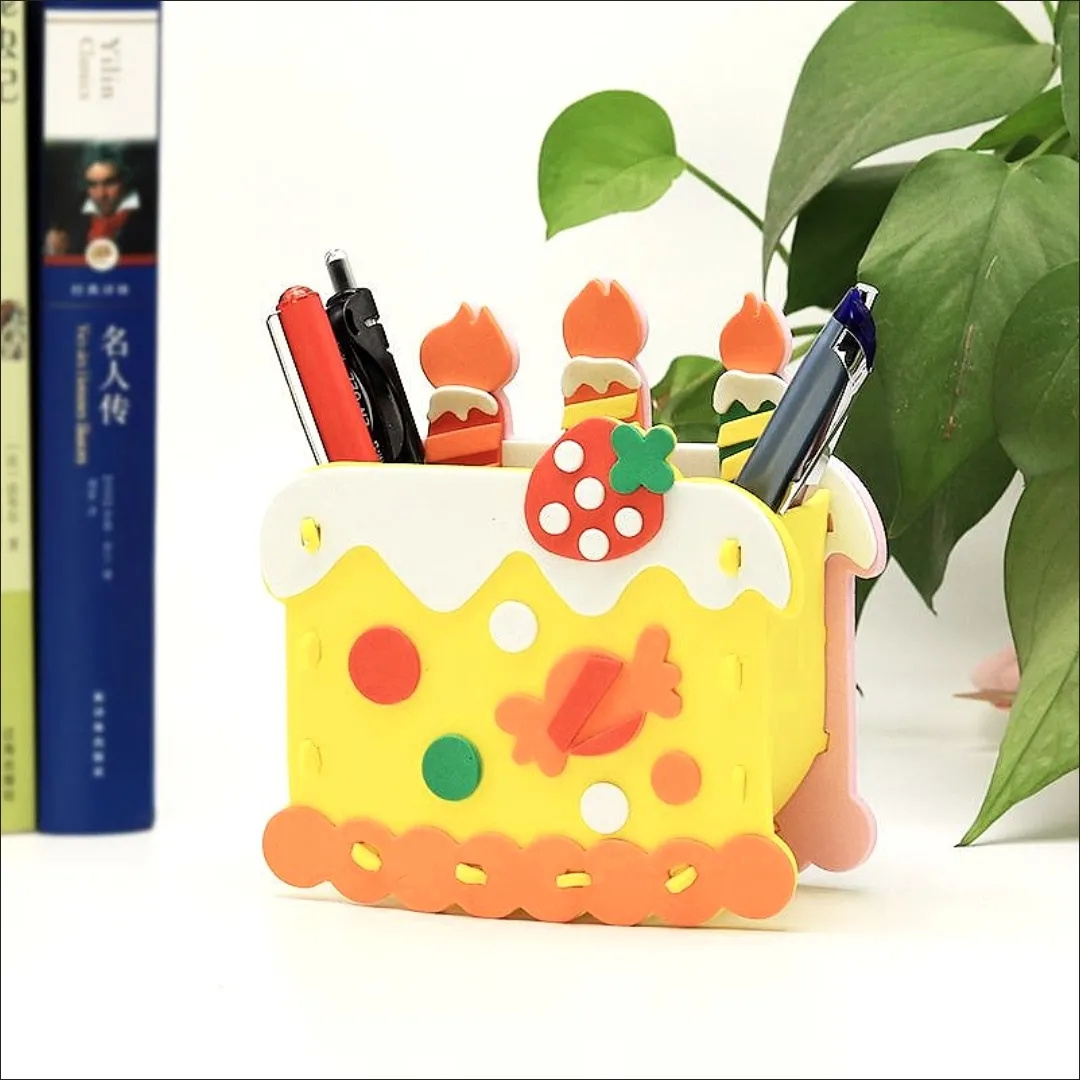 2 stks DIY Cartoon Pen Contain - Art Craft Kindergarten recensie en prijs