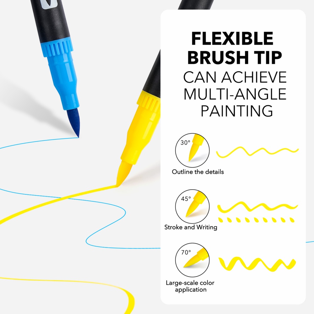 1 Set Watergebaseerde Dubbelpu - Art Craft Journals recensie en prijs