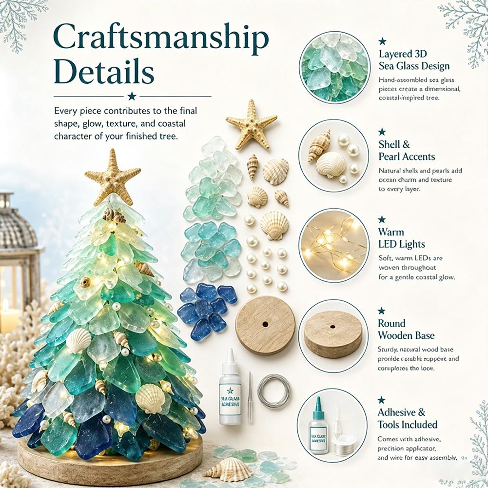 3D Zee Glas Kerstboom Design A - Art Craft And Design recensie en prijs