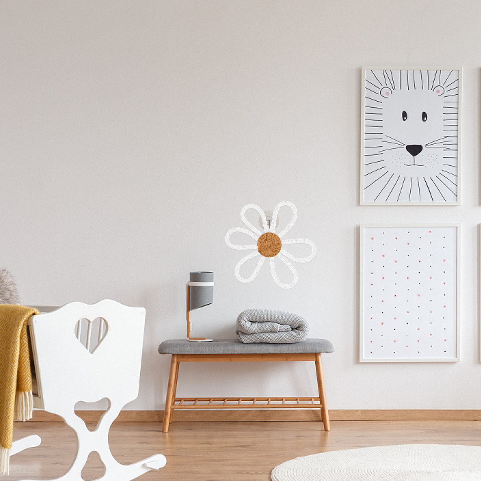 Geweven Daisy wanddecoratie Bo - Art And Craft For Nursery recensie en prijs