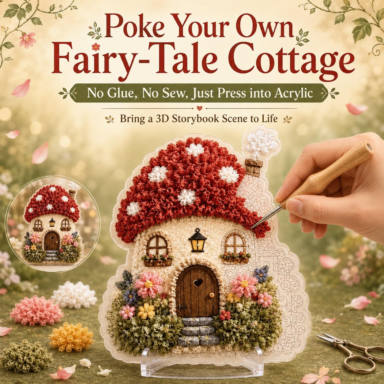 DIY 3D Stoffen Poke Art Kit: S - Art And Craft Autumn recensie en prijs