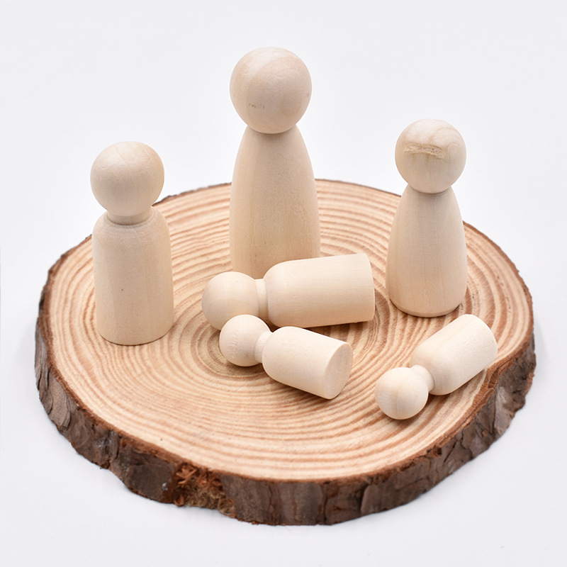 5 Stuks Onvoltooide Houten Peg - Art And Craft For Nursery recensie en prijs
