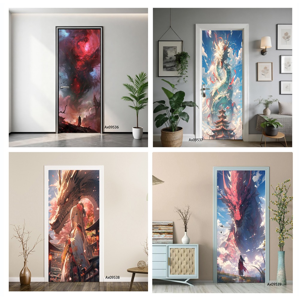 Fantasy Dragon Art Deurafdekki - Wallpaper Art And Craft recensie en prijs