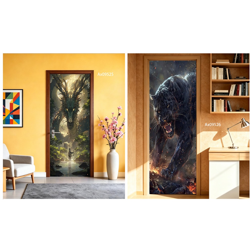 Fantasy Dragon Art Deurafdekki - Wallpaper Art And Craft recensie en prijs