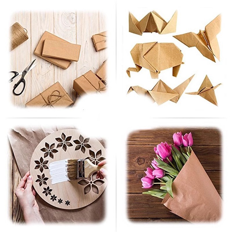 Bruin kraftpapier Ideaal voor  - Wallpaper Art And Craft recensie en prijs