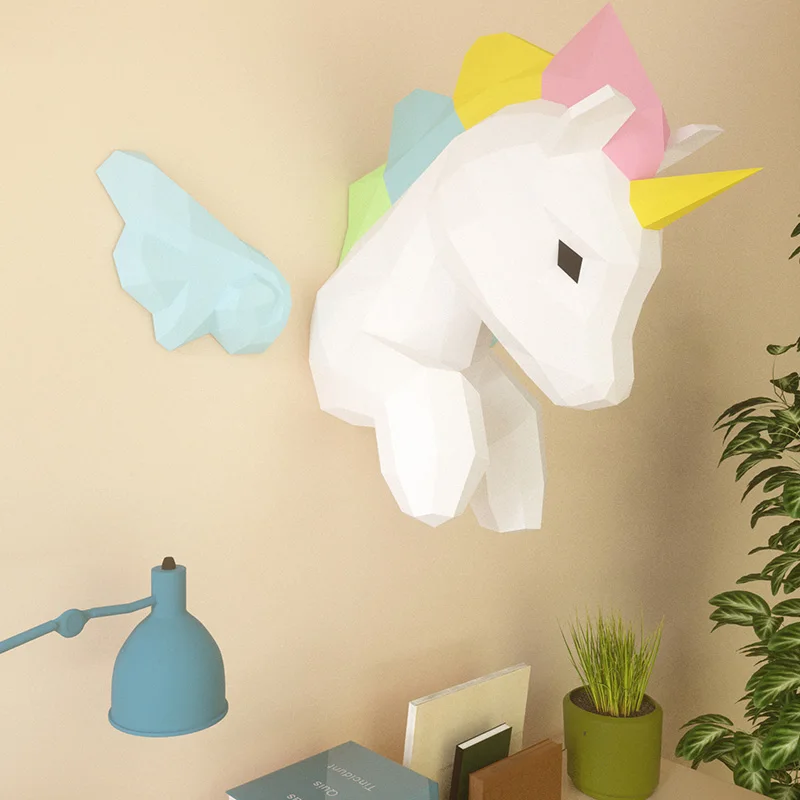 Regenboog Eenhoorn Dier Muur D - Wallpaper Art And Craft recensie en prijs