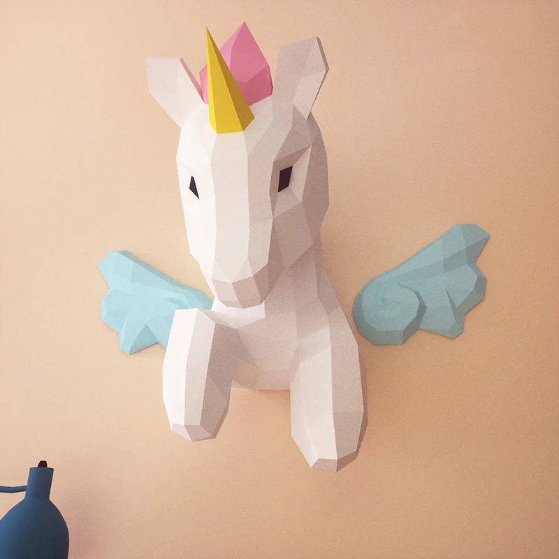 Regenboog Eenhoorn Dier Muur D - Wallpaper Art And Craft recensie en prijs