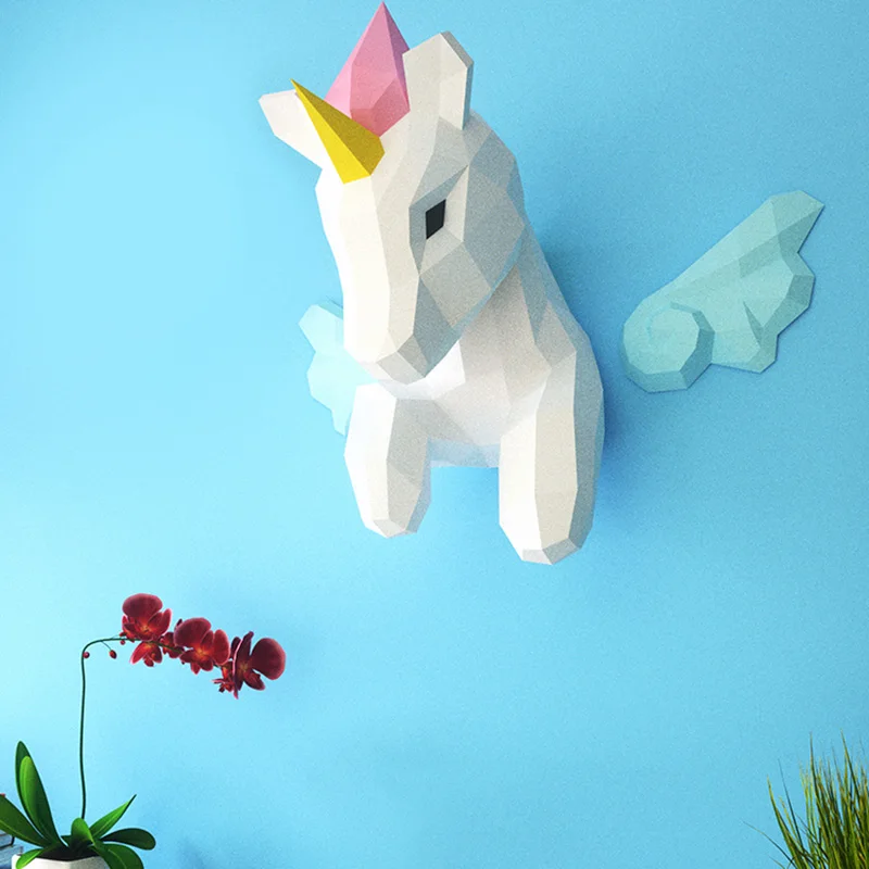 Regenboog Eenhoorn Dier Muur D - Wallpaper Art And Craft recensie en prijs