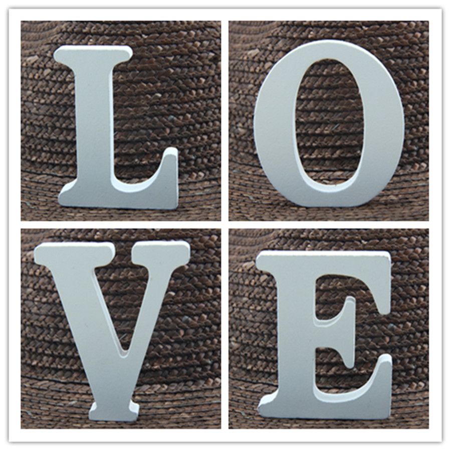 1Pc 8Cm Witte Houten Brief Eng - Art Craft And Design recensie en prijs