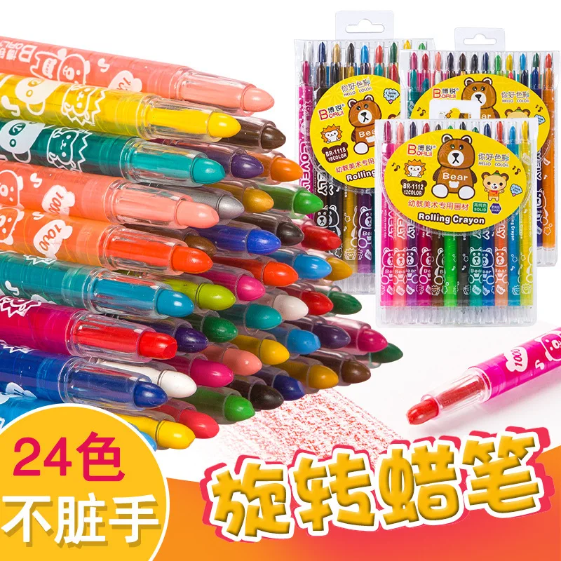 24/12 Stuks Draaibare Kleur Cr - Art Craft Kindergarten recensie en prijs