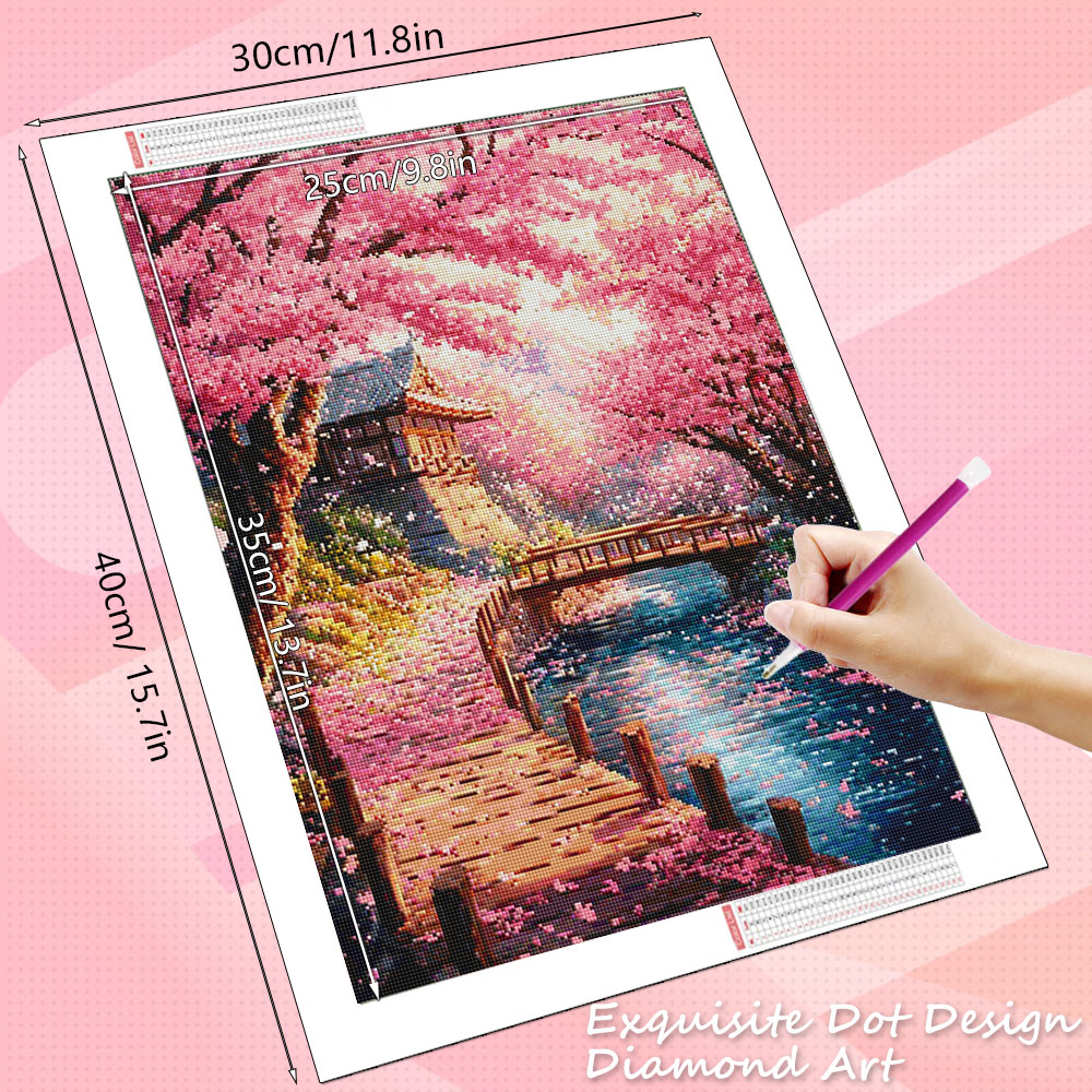 HUACAN Diamond Art House Lands - Wallpaper Art And Craft recensie en prijs