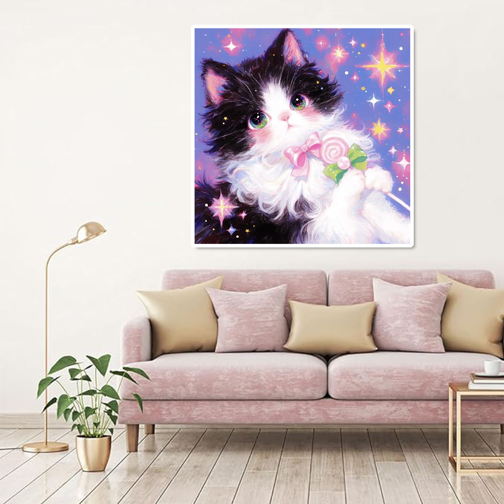 AB Diamond Painting Leuke Kat  - Wallpaper Art And Craft recensie en prijs
