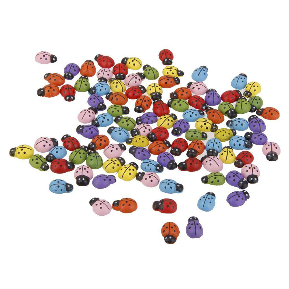 100 stuks houten lieveheersbee - Art Craft Ladybug recensie en prijs