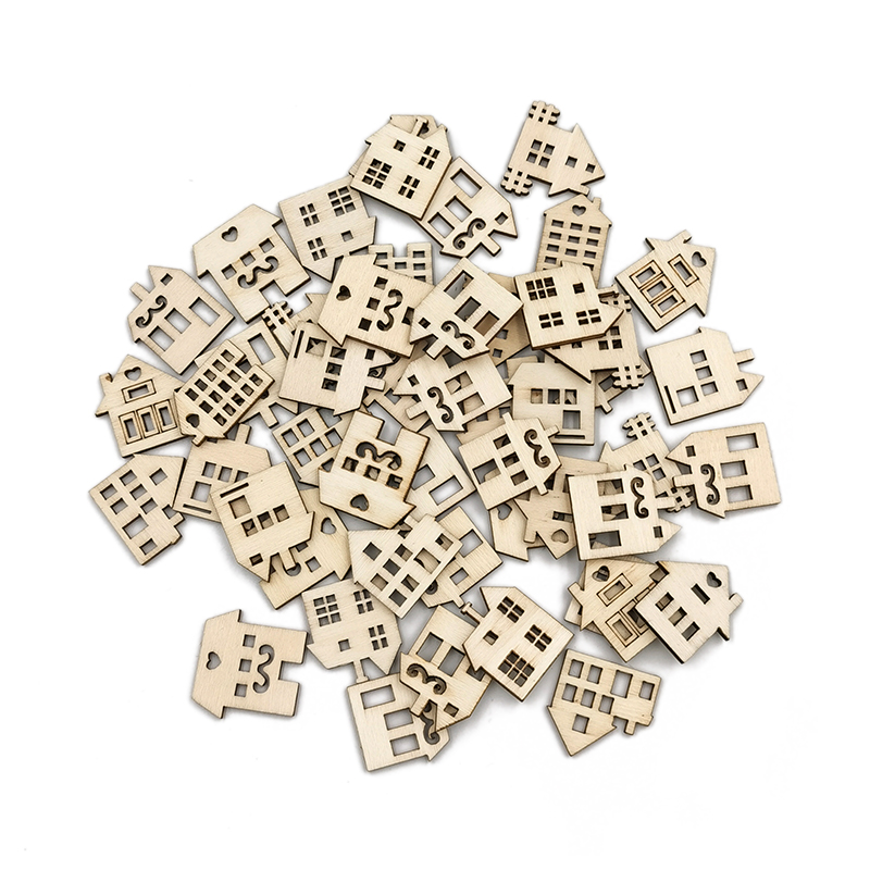50 stuks ongeverfde houtplakke - Art Craft For Preschoolers recensie en prijs