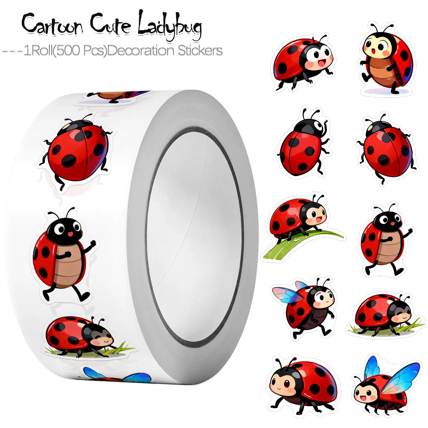 1Roll (500 Stuks) 10 Onregelma - Art Craft Ladybug recensie en prijs