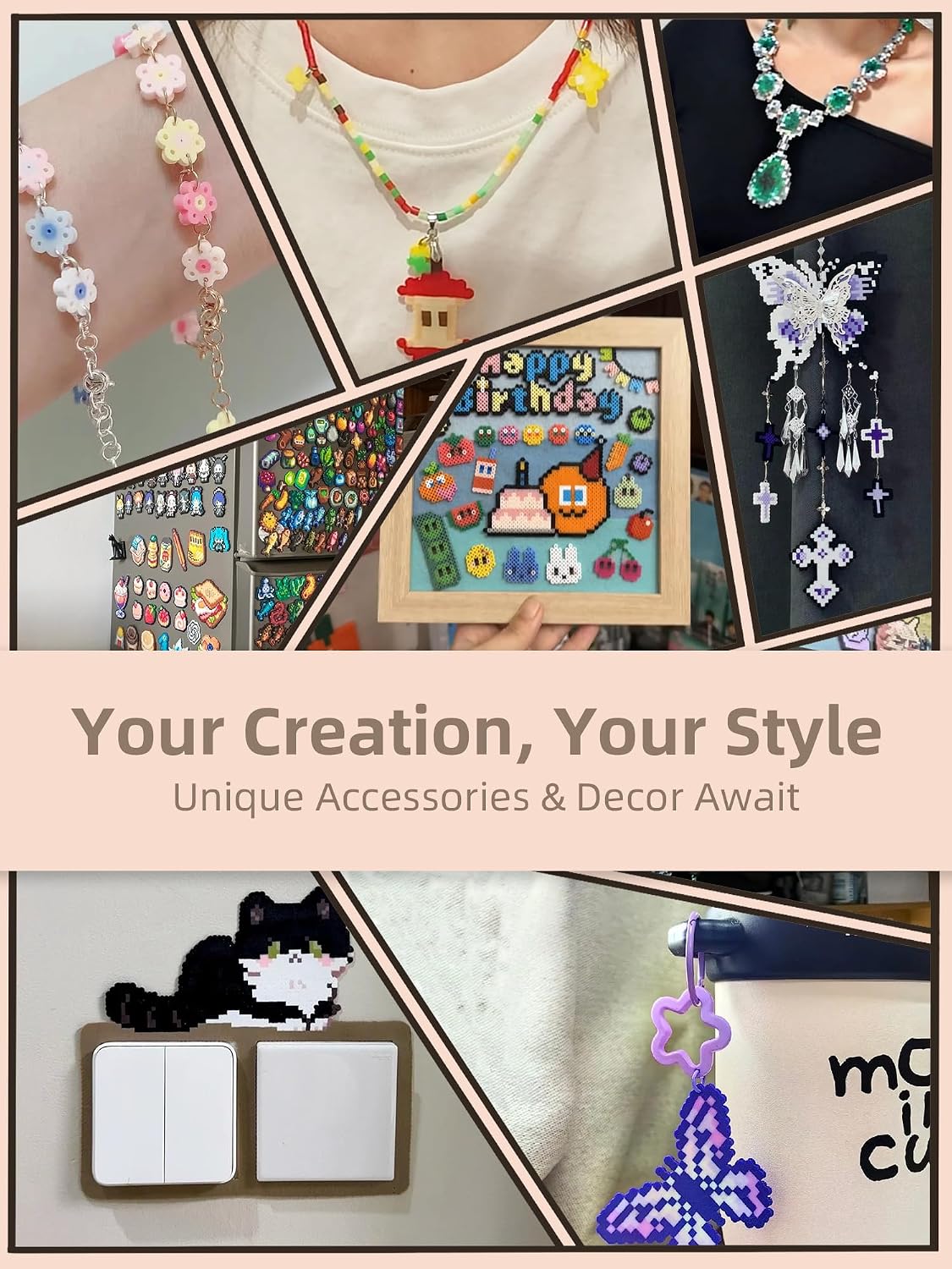 Fuse Beads Kit-Easy DIY-96 kle - Art Craft Room recensie en prijs